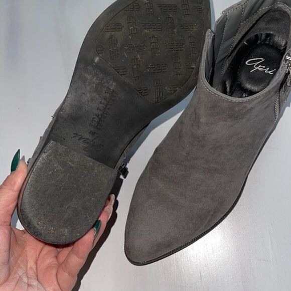 APRI‎ ankle boots by italian shoemakers lariat GRAY - Picture 5 of 7
